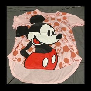 Pink Mickey Mouse shirt